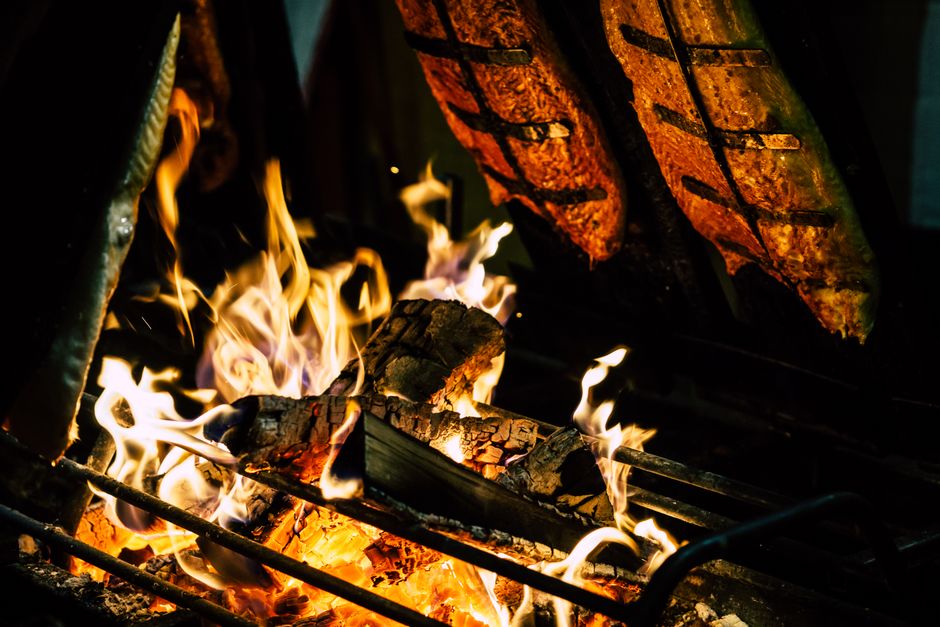 Grilled Cedar Plank Salmon with a Maple Bourbon Glaze